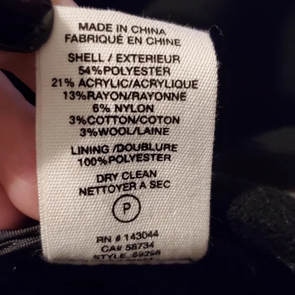 Avec Les Filles Gray Double Face Star Print Cocoon Coat - Picture 10 of 13